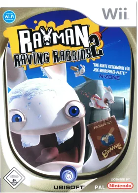 Rayman Raving Rabbids 2 box cover front